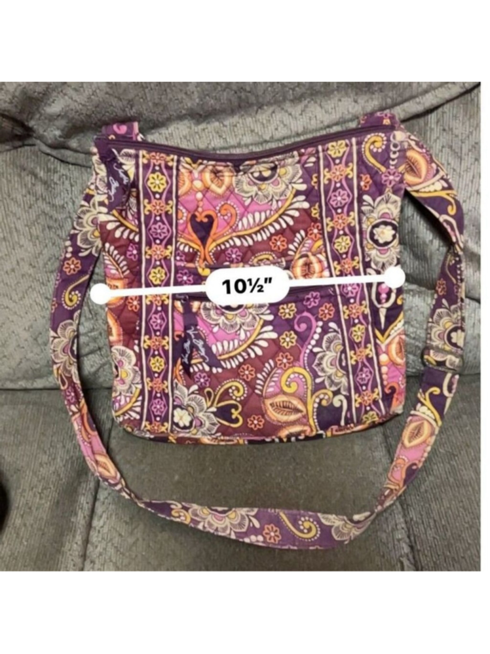 Vera Bradley Safari Sunset Quilted Crossbody Bag - Picture 8 of 9